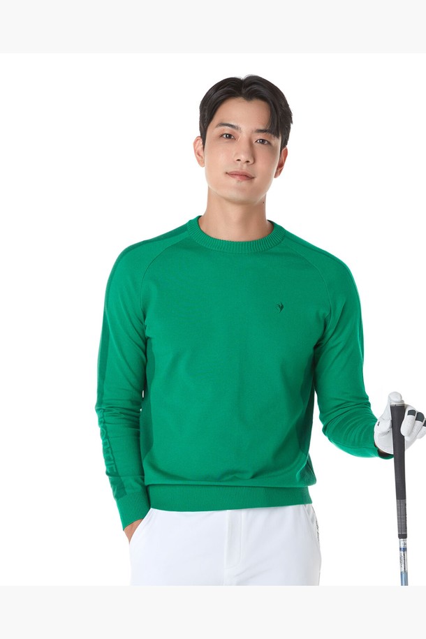 le coq sportif golf - 베스트/가디건 - 남성 라인 라글란 스웨터 (GP321MKP91)