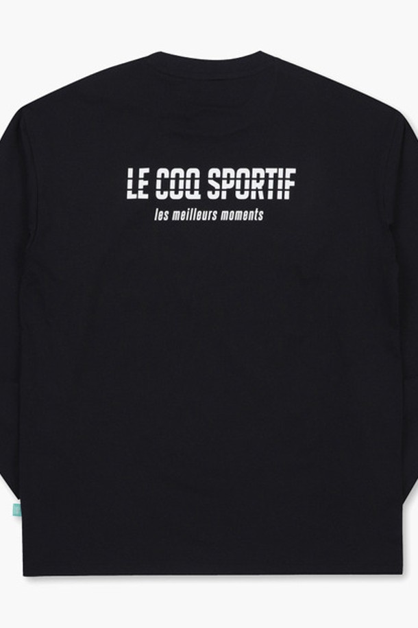 le coq sportif - 긴소매 티셔츠 - 씨클리즘 긴팔티 블랙(QP123CRL31)