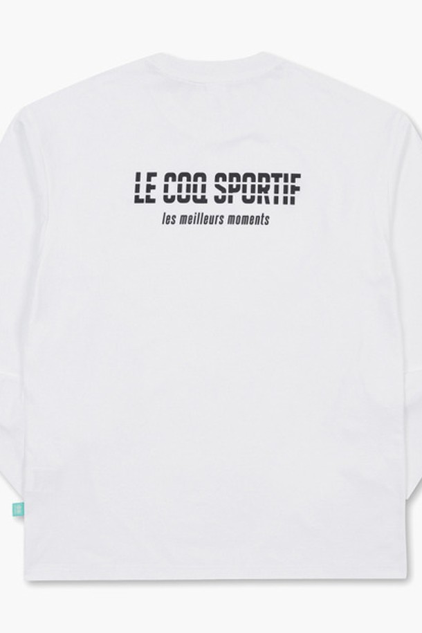 le coq sportif - 긴소매 티셔츠 - 씨클리즘 긴팔티 화이트(QP123CRL31)