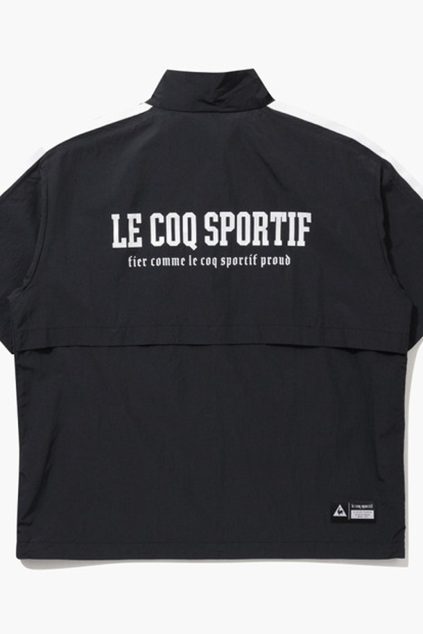 le coq sportif - 자켓 - 선데이 반팔 자켓 - 블랙(QQ123LJK36)