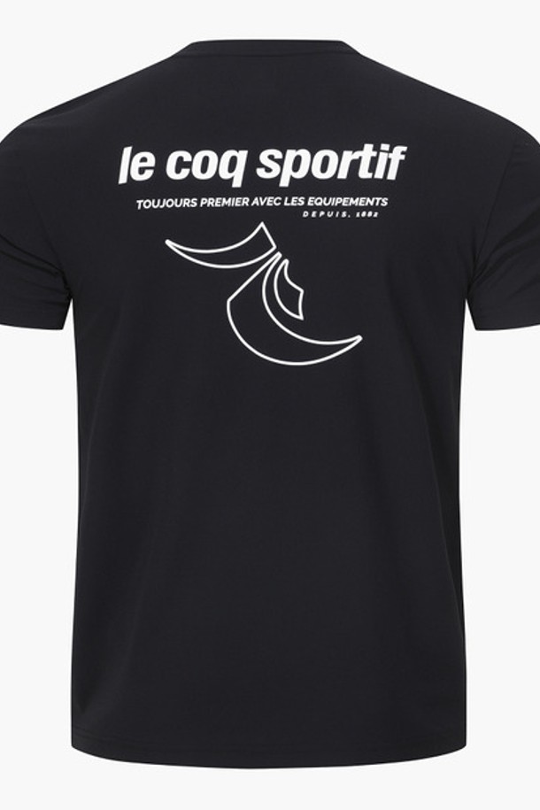 le coq sportif - 반소매 티셔츠 - 트리코트 로고 반팔티 - 블랙(QQ123ERS31)