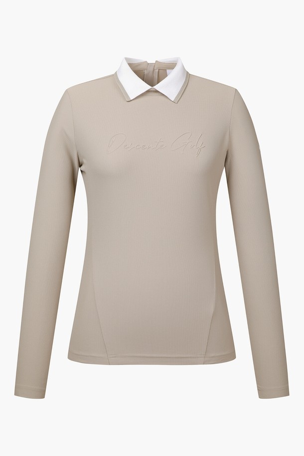 DESCENTE GOLF - 스웨터 - 여성 니트 카라 긴팔 티셔츠 (DP32WFTL82)