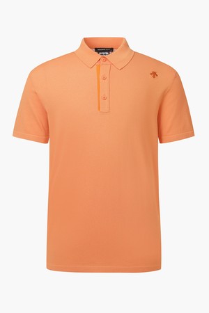 [데상트골프] 남성 메쉬조직 반팔 니트 (DP21MFKP41)_ORANGE-a