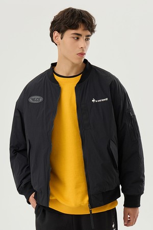 [백야드빌더 x 르꼬끄] 경량 봄버 리버시블 패딩 자켓 블랙(QP423CPDO3)