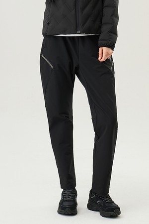 우븐 트레이닝 기모 팬츠 블랙(QP423EPTO2)