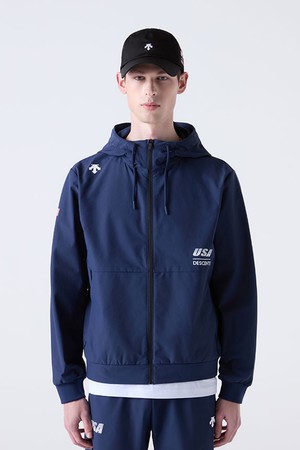 USAT 이중직 우븐 자켓 네이비(SQ121IWT12)