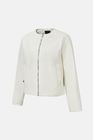 우먼스 라운드넥 패딩 자켓 화이트(SQ122PPD11)