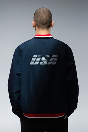 USAT 스타디움 바시티 자켓 네이비(SQ121IJK11)