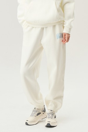 기모 루즈핏 조거 팬츠 아이보리(QP423TFPO4)