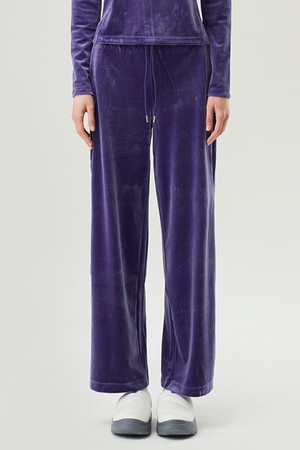 여성 벨벳 스트레이트 팬츠 퍼플(QP422OFPO1)
