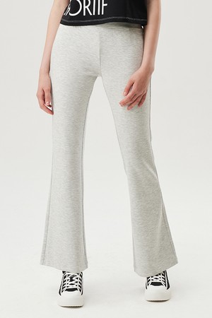 여성 더블텐션 부츠컷 팬츠 그레이(QP322OFP73)