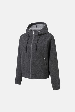 우먼스 울 라이크 집업 다크그레이(SQ122PFT11)