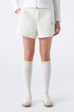 여성 패딩 하이브리드 4부 반바지 아이보리(SP422SHPO7)