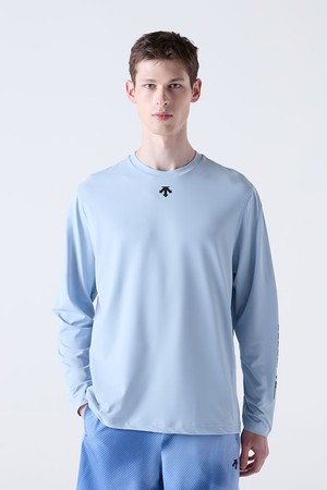 트레이닝 벡터 오버핏 긴팔 티셔츠 스카이블루(SQ123TTL13)