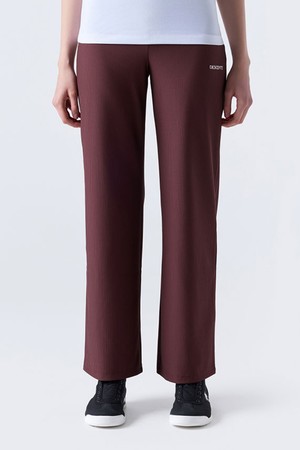 우먼스 세미와이드 골지 팬츠 버건디(SQ122PFP13)