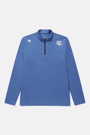 USAT 하프 집업 티셔츠 블루(SQ121ITL13)