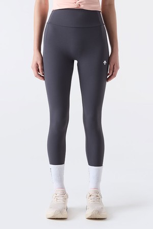 [김민지 착용] 우먼스 하이라이즈 9.5부 레깅스 차콜 그레이(SQ122PKL11)