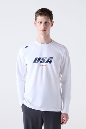 USAT 그래픽 티셔츠 화이트(SQ121ITL12)