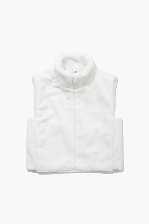 여성 퍼 패딩 베스트 풀집업 (GP422LWVO4)