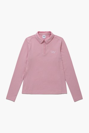 여성 솔리드 FUR에리 티셔츠 (GP422LTLO2)