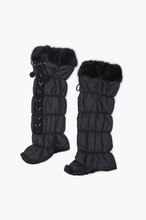 여성 퍼 포인트 패딩 레그워머 (GP422LSAO2)