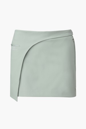 [데상트골프] 여성 트임 포인트 H라인 스커트 (DQ12WFSK21)_KHAKI-a