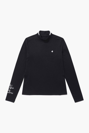 여성 솔리드 니트에리 하이넥 티셔츠 (GP422LILO2)