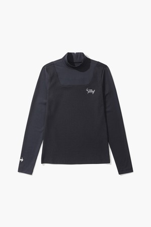 여성 골조직 믹스 하이넥 이너 티셔츠 (GP322LIL81)