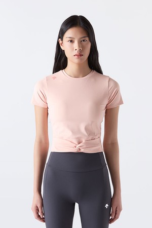우먼스 캡내장 슬림핏 반팔 티셔츠 코랄(SQ122PTS13)