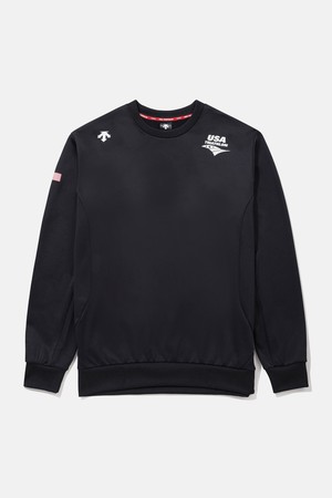 USAT 기모 스트레치 맨투맨 블랙(SQ111IHT11)