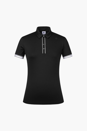 여성 멜란지 카라 반팔티셔츠 (DP22WFTS46)