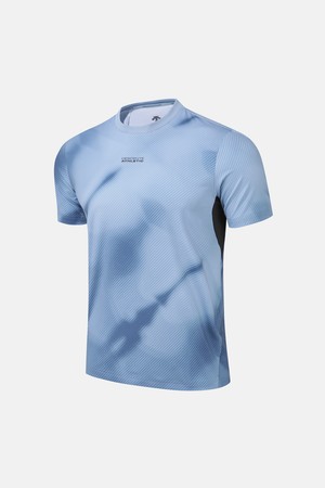 트레이닝 그래픽 반팔 티셔츠 스카이블루(SQ121TTS22)