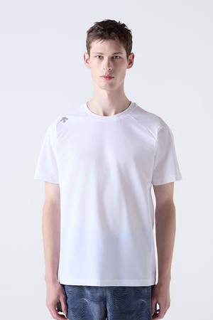 [홍태준 착용] 러닝 퀵드라이 반팔 티셔츠 화이트(SQ113RTS21)