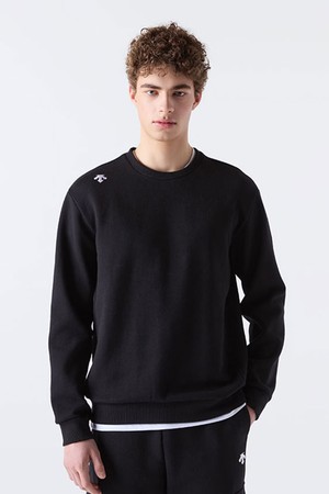 백그래픽 헤비 스웻 맨투맨 블랙(SQ123UHT21)