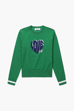 여성 원포인트 라운드 스웨터 (GQ122LKP11)