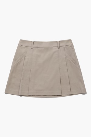 여성 코튼 혼방 플리츠 스커트 (GQ122LSK12)