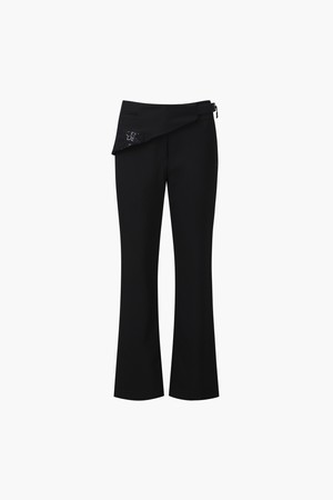 여성 레이어드 부츠컷 팬츠 (DQ12WFPT33)