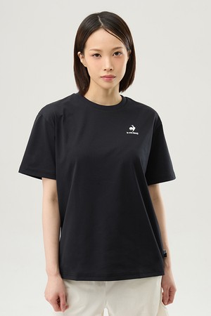 유니 듀얼플렉스 루즈핏 그래픽 반팔티셔츠 - 블랙(QQ223LRS42)