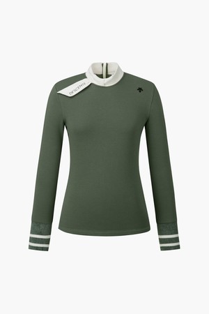 여성 넥변형 밍크기모 티셔츠 (DP42WFTLO9)