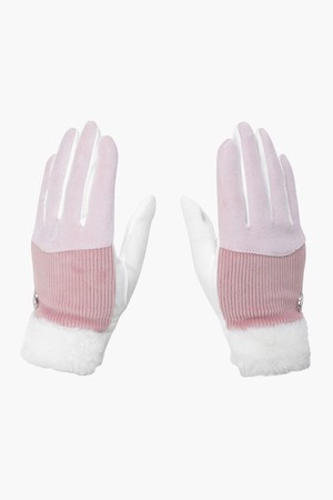 여성 퍼 방한 양손 장갑 (DP42WFGLO2)