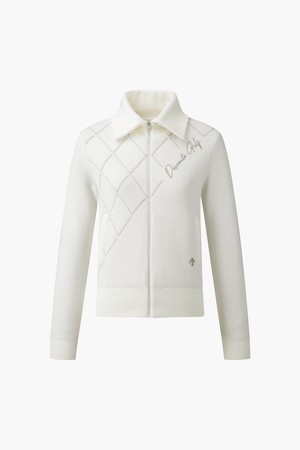 여성 자가드 포인트 울니트 아우터 (DP32WFKO92)