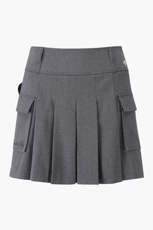 여성 플리츠-카고 볼포켓 스커트 (DP32WFSK94)