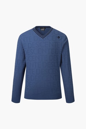 남성 타이포그래픽 브이넥 스웨터 (DP32MFKP93)