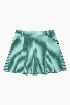 여성 서커 스트라이프 플레어 스커트 (GQ222LSK62)