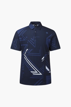 남성 기하학 패턴 반팔 티셔츠 (DP22MFTS63)