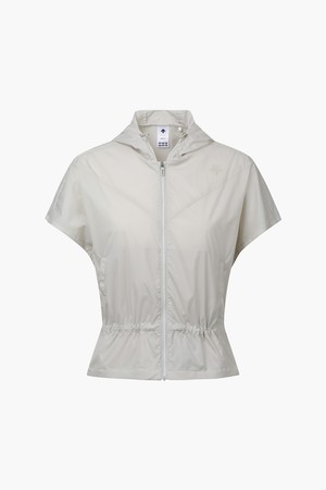 여성 후드 커버업 우븐 베스트 (DP22WFWV41)