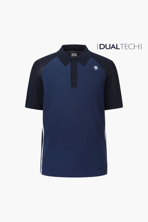 남성 니트 져지 mix 반팔 티셔츠 (DP21MFTS45)