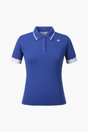 여성 카라 반팔 니트 (DP22WFKP42)