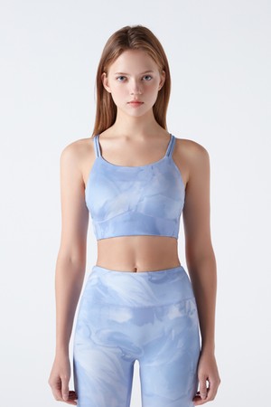 여성 라이트서포트 숏 브라탑 패턴(SP322TBR77)