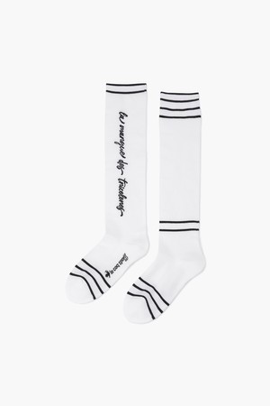 여성 로고 자카드 니삭스 (GP122LKS11)